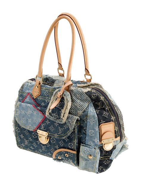 Louis Vuitton Monogram patchwork denim bowly.